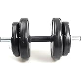 ECG Sports 15 Kg (1x 15 Kg) Dumbbell Set And Weight Set Bodybuilding Tool