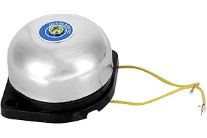 SPACNANA Campanello Elettrico Campanello di Chiamata in Acciaio Inossidabile 2 Pollici Campanello Elettrico per Segnale Acustico Hotel, Scuole, Ristoranti, Aree di Accoglienza 220V 5W