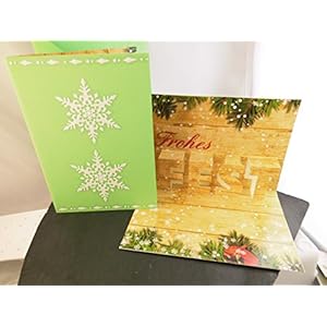 Pop Up Weihnachtskarte Frohes Fest Handmade