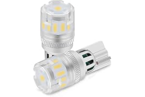 XELORD T10 W5W LED Lampadine Alta Luminosità 6000K Bianca,Per Interni Auto A Cupola,Luci Di Lettura, Targa, Di Posizione,194 168 (Confezione da 2)