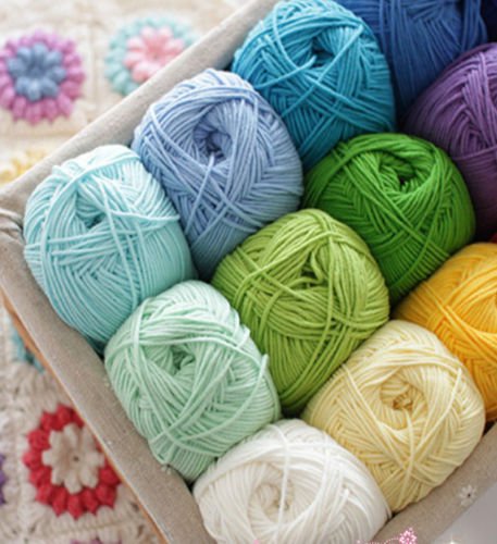 deal of 8 (100g APPROX) DIY Children hand Knit Blanket thread Crochet yarn