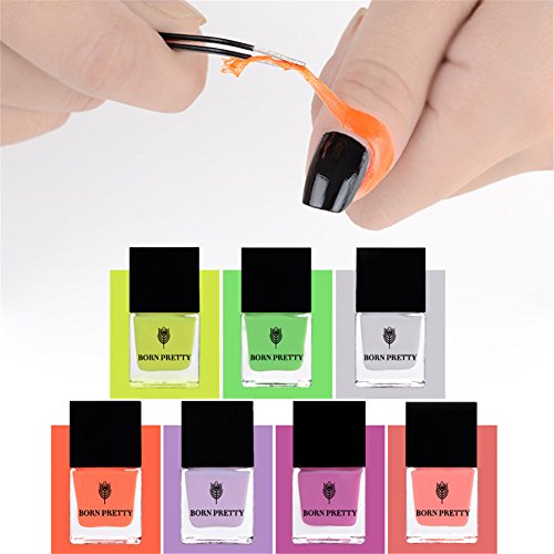 Born Pretty 10ml Peel off Liquid Tape Flüssiglatex Nagellack DIY Ungiftig&Geruchlos 7 colors - 3