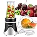 Produktbild Homdox Mini Mixer Set Smoothie Maker, 4 Edelstahlmesser, Trinkflasche Grinding Cup Ice Cup und Deckel, 3 in 1, BPA Frei 250 Watt