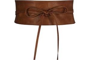 Frentree Damen Taillengürtel, breiter Wickelgürtel Obi Gürtel zum Schnüren Hüftgürtel Bindegürtel