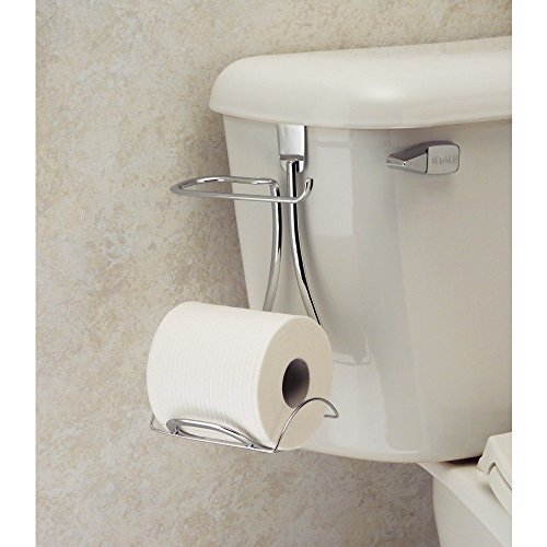InterDesign 55665EU Axis Toilettenpapierhalter plus für den Spülkasten, chrom - 3