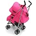 Zeta Vooom Stroller Complete with Foot Muff and Raincover (Pink Hearts and Stars)