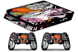 GAMESMONKEY Skin compatible para PS4 SLIM HD - limited edition DECAL COVER ADHESIVO SLIM BUNDLE (Tatuaje Geisha)