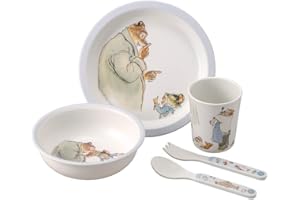 Petit Jour Paris - Coffret vaisselle 5 pièces "Ernest & Célestine" - Favorise l'autonomie