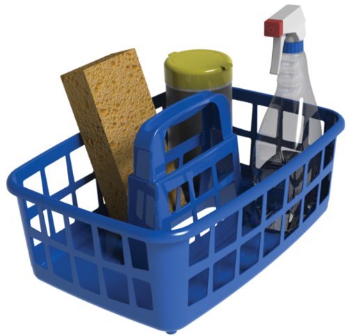 United Solutions CD0043 Blue Medium Multi-Purpose Utility Tote Caddy - Plastic Utility Carry Caddy in Blue by United Solutions