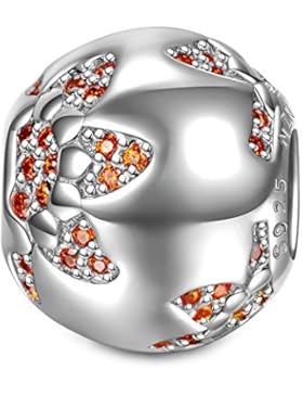 NinaQueen - Sonnenblume -Damen Charms Anhänger 925 Sterling Silber