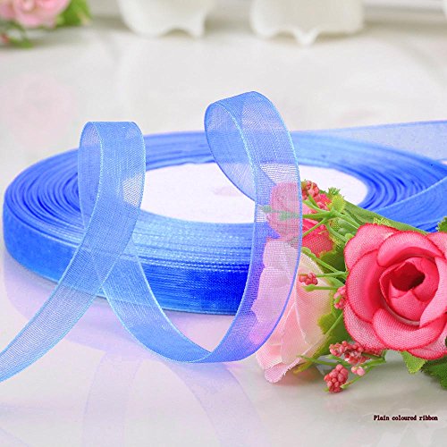 IDEALEBEN 6er Satinband 45m x 12mm Dekoband Geschenkband Band Satin Hochzeit Deko - 3