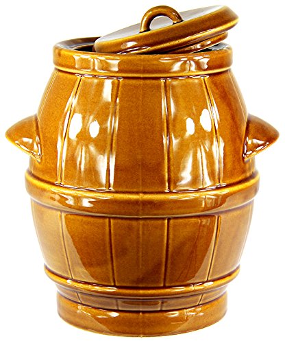 Tontopf Steinguttopf Rumtopf Schmalztopf Steingut Honig 5 Liter - 2