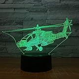 ☄Modusumschaltung - Dieses in 3D einstellbare Licht kann in 7 Farben umgeschaltet werden, oder es können je nach Stimmung und Umgebung verschiedene Modi und Farben durch Berührungssteuerung ausgewählt werden.