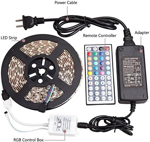 LED Flexible Strip Lights,300 Units SMD 3528 LEDs,5m 12V DC Waterproof Light Strips,LED ribbon, For Garden/Home/Kitchen/Car/Bar, DIY TV Party Decoration Lighting,Daylight White