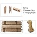 MOVEONSTEP Multi Photo Frames/Picture Frames for Wall Hanging Display - Collage Photo Frames with 5 Lines and 30 Pegs for Home Party Bedroom Wall Decorations-Deep Color