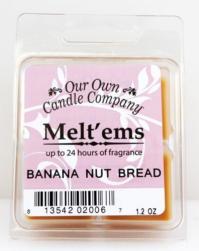 Our Own Candle Company BANANA NUT BREAD Meltems Wax Melt Tarts 1.2oz