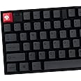 PBT Gray Keycaps Set Cherry Profile Retro Dye-Sub Keycaps 130 Keys Custom Minimalist Key caps for 60% 65% 70% 75% Cherry Gateron MX Switches Mechanical Keyboards
