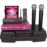 Vocal-Star Pink VS-600 Wireless Microphones Karaoke Set with 150 Top Girls Songs