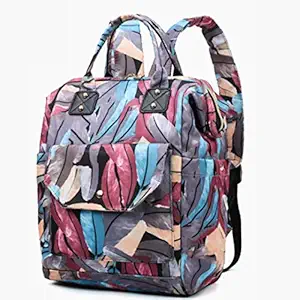 MotherLike Baby Diaper Bags for Mom for Travel -Diaper Backpack for Mothers - Large Capacity, Stylish Maternity Bag (Feather)