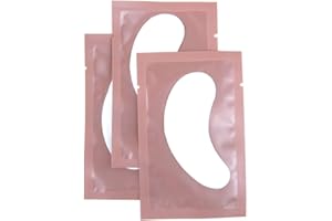 NI ZMIR Florica 50 Paar Augenpads Wimpernverlängerung Fusselfrei Augen Gel Extensions Patch Hydrogel Lint Free Augenmaske Augenklappe Eye Gel Patch (Rose)