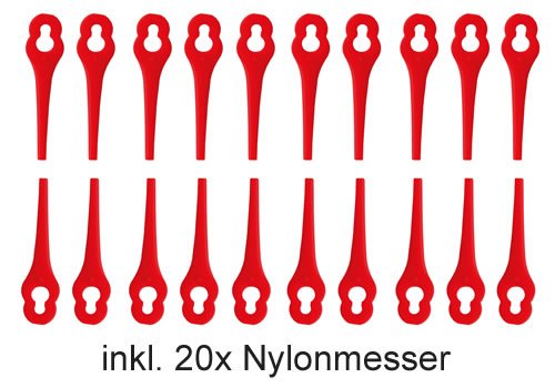 IKRA Akku Rasentrimmer IART 2520 LI, inklusiv Akku und Ladegerät 20 V, Schnittkreis 250 mm, Nylonmesser für scharfen Schnitt - 3