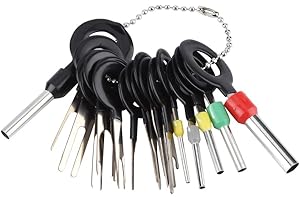 EJOYOUS Extractor de Pines, Herramientas de extracción de terminales de 18 piezas, desmontaje del conector Extractor de aguja Conector Extractor de pasadores Juego de herramientas de desbloqueo