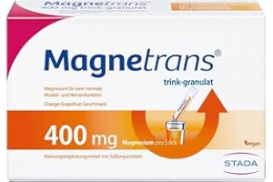 ‎TICAFOU Magnetrans trink-granulat 400 mg - Magnesiumgranulat zur Einnahme mit Flüssigkeit - Magnesium für eine normale Muskel- und Nervenfunktion - 1 x 20 Sticks