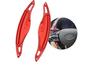 ‎ONTTO ontto Auto Lenkrad Schaltwippen Verlängerung Schaltpaddel Passt für Hyundai I30 Wagon N Line Veloster Kona Elantra Avante GT CN7 2019-2024 Schalthebel Metall Shift Paddle Shifter Erweiterung-Rot