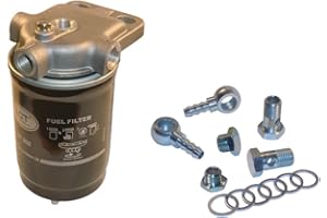 BIOPOEL Universal-Filterkopfset für Dieselkraftstoff mit Schlauchanschluss-Set 8 mm - PI-9002