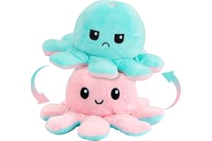 Storio Toy Octopus Plushie Reversible Soft Toys for Kids | Plush Soft Toys for Baby Boys and Girls | Octopus Soft Toy for Kid