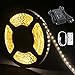 Produktbild Auralum® 5M Warmweiß SMD 3528 600 Leds 12V 48W 2400LM IP20 Flexible LED Streifen Strip Band Leiste + 6 Key Fernbedienung + DC 12V Netzteil