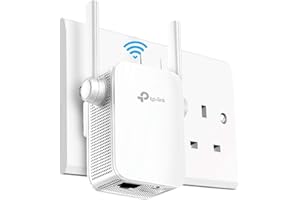 TP-Link RE205 AC750 Universal Dual Band Range Extender, Broadband/Wi-Fi Extender, WiFi Booster/Hotspot with Ethernet Port, 2 External Antennas, Plug and Play, Smart Signal Indicator, UK Plug