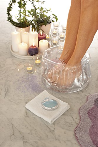 Tragbar aufblasbares Fuß Spa Heel Behandlung Bad mit Kostenlose Flanell & behandelt Bimsstein - 2