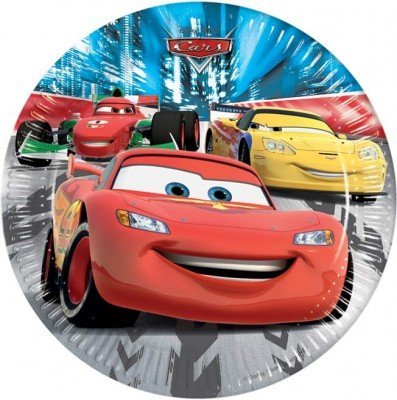10 Pappteller Cars Racers 23 cm