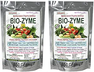 TSR Organic Fertilisers & Pesticides Bio Zyme Organic bio Fertilizer (850 + 850 Grams) Essential nutrients for All Home and Garden Plants