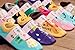 LifeWheel 6 Pairs Unisex Kids Non Skid Gripper Socks Cartoon Ankle Socks Shoes Age 1 2 3 4 Years Old M