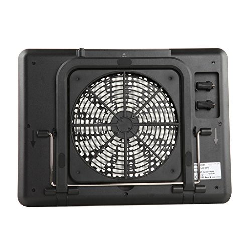 Techkoo 12-19Zoll Laptop Kühler Cooler Kühlpad mit USB Buchse und Super Großer Lufter, Schwarz - 3