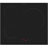 Candy CI633CBB1 Placa Inducción, 3 Zonas, Paellero 28CM, 60CM, 9 Niveles de Potencia, 7,2KW, Mandos Centrales, Indicador de C