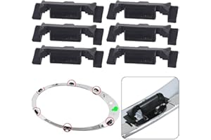 LVYXON Clips de garniture de phare pour Mini Cooper R55 R56 R57 R58 R59 R60 R61 F55 F56 F57 F60 R55 R56 R57 en plastique noir