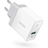 Anker PowerPort+ USB-väggladdare med Power IQ och Quick Charge 3.0 Vit