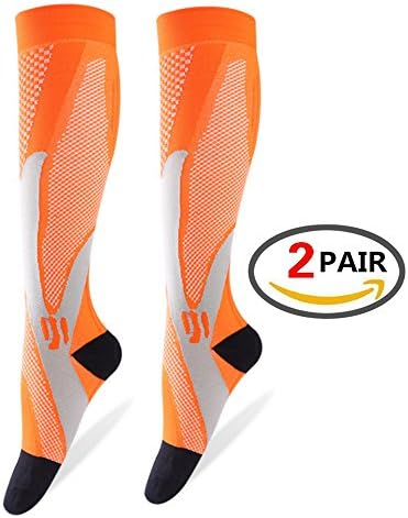 Calves Kelson (1/2pairs) Compression Socks for Men&Women (20-30 mmhg) Best Graduated Athletic Fit for Running, Nurses,Shin Splints,Flight Travel&Maternity Pregnancy-Boost Stamina.Circulation&Recovery