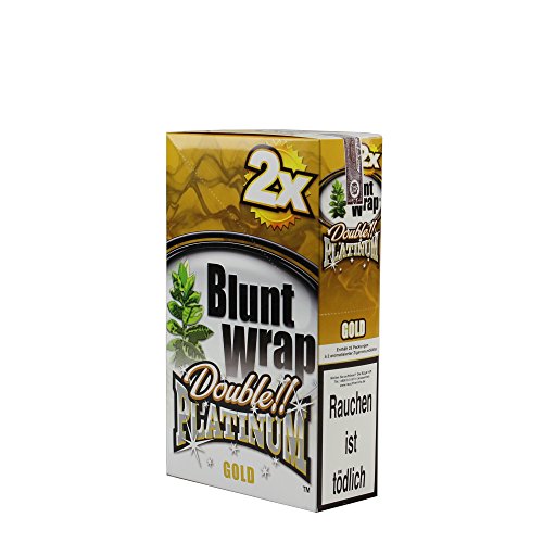 50 Bluntwrap Double Platinum Blunts - Geschmacksrichtung = GOLD (ehemals Wild Honey - 50 Blunt´s = 25 x 2 Blunt´s / Wraps )