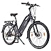 Produktbild NCM Milano+ 26 Zoll Trekking / Urban E-Bike, 48V 250W Das-Kit Heckmotor, 48V 14Ah 672Wh designer Rahmen Akku mit Panasonic Li-Ion Zellen, hydraulische Tektro Scheibenbremsen, 8 Gang Shimano Altus / Acera Gangschaltung, matt schwarz