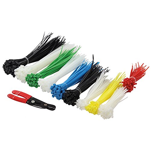 LogiLink KAB0019 Kabel Tie Set, 600pcs., 5 lengths, 1 x Kabel cutter