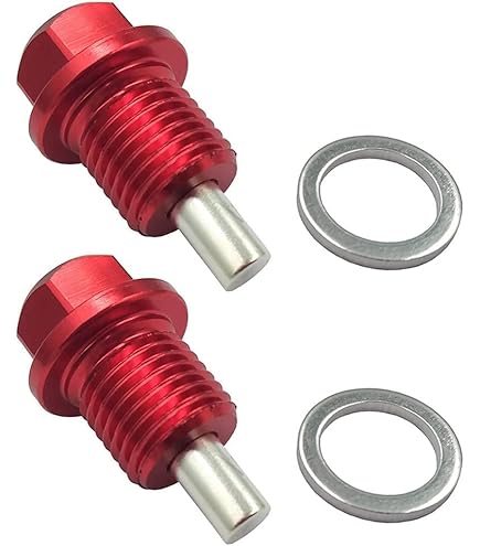ABSOPRO Magnetische Olieafvoerplug M24x1.5 - Set Van 2, Aluminiumlegering, Voor Auto/motor