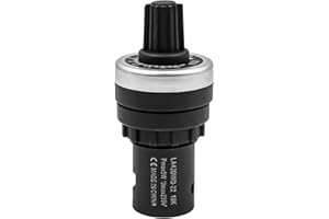 ANCLLO Potentiometer LA42DWQ-22 10K ohm Frequency Converter IP65 VSD VFD Resistance Variable Speed Drive Rotary Potentiometer 22 mm