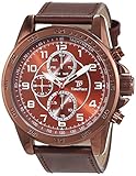 Time Piece Herren-Armbanduhr Young Fashion Analog Quarz Leder TPGA-90944-82L