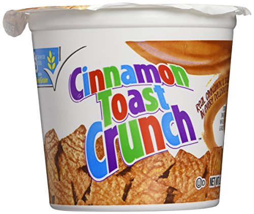General Mills SN13897 Cinnamon Toast Crunch Cereal, Single-Serve 2.0 oz Cup, 6-Pack