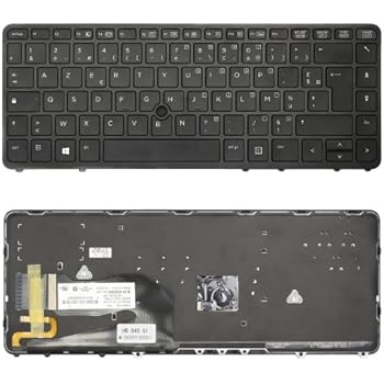 CLAVIER AZERTY NEUF HP Elitebook 820 G1, 820 G2 - 730541-051 - Rétroéclairé