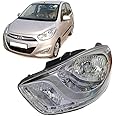 Auto Moto Heavy Quality Depon Head-Light Lamp Unit Assembly Without Bulb For Hyundai I10 2010 To 2017 Type - 2 (Left Co-Driver Side) - Halogen